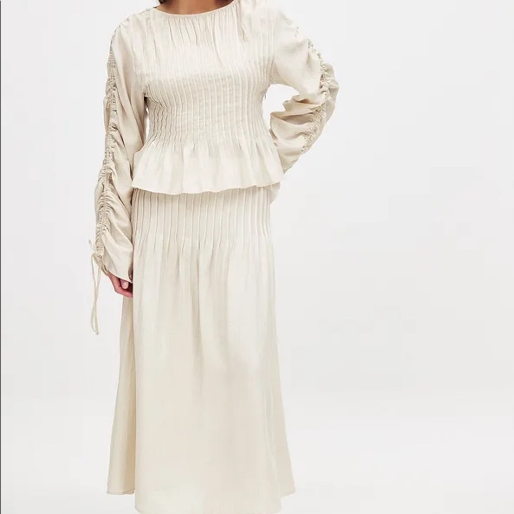 NWT Na-kd Beige Skirt Set